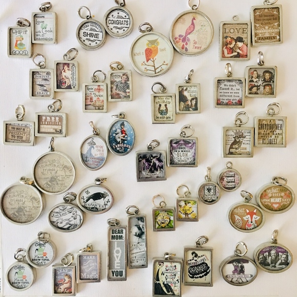 Pick Up Sticks Reversible Photo Charms - Picture 1 of 1